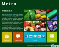 Metro 風格網站展示 [HTML + CSS]