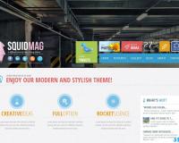 squidmag 一款視覺突出的商業網站版型展示 (WP)