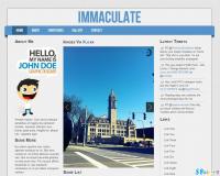 Immaculate 單頁式個人網站風格版型