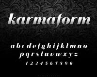 海報設計常用的 Karmaform 英文字型